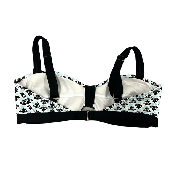 Athena Women’s White Blue Padded Bikini Top Size 6 - Picture 2 of 10